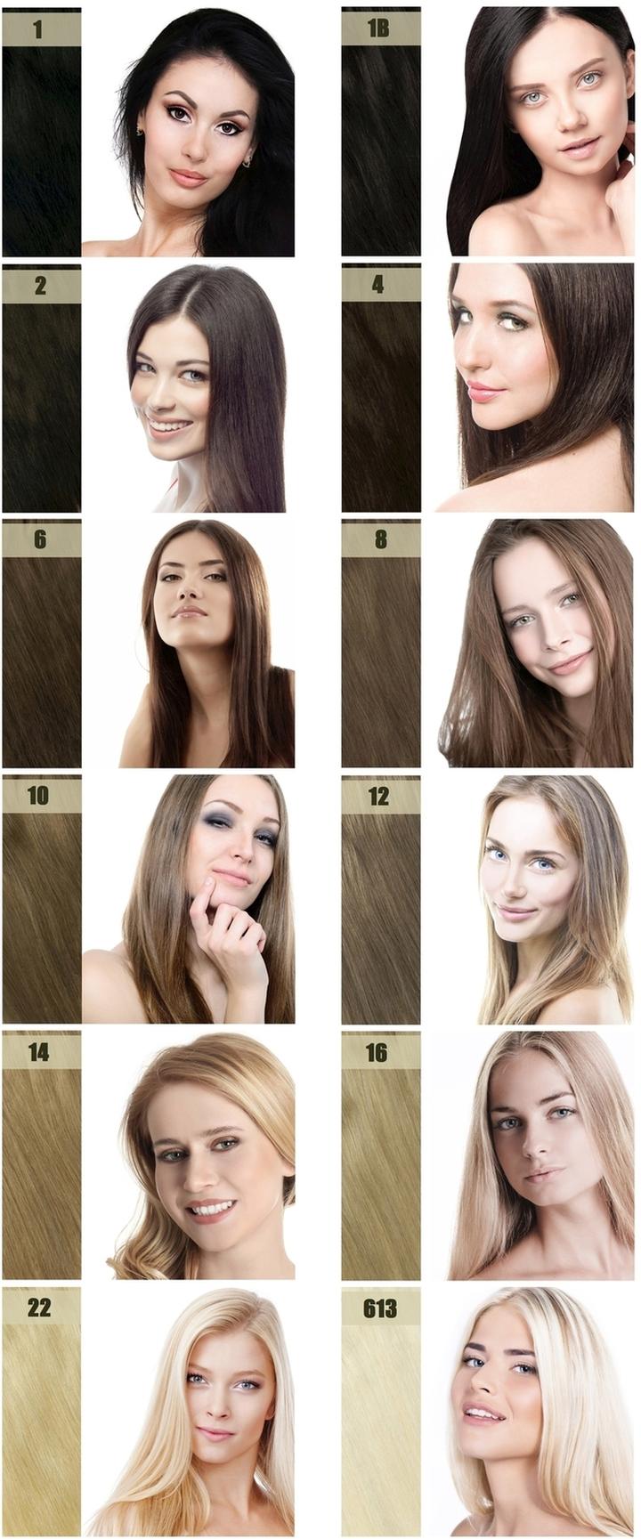 Odcienie blondu do piwnych oczu