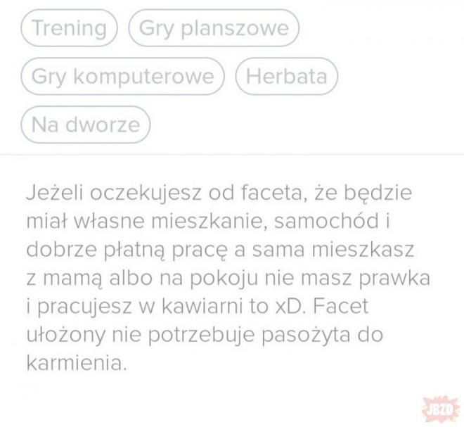 Kreatywne opisy na Tinderze